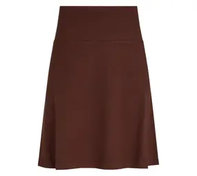 King Louie King Louie - border skirt milano uni - rum brown King Louie King Louie - border skirt milano uni - rum brown