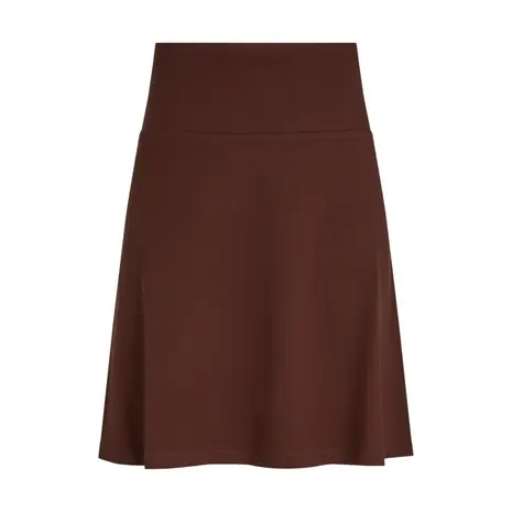 King Louie King Louie - border skirt milano uni - rum brown King Louie King Louie - border skirt milano uni - rum brown