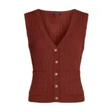 King Louie King Louie - button v spencer match knit - spicy brown King Louie King Louie - button v spencer match knit - spicy brown