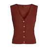 King Louie King Louie - button v spencer match knit - spicy brown King Louie King Louie - button v spencer match knit - spicy brown