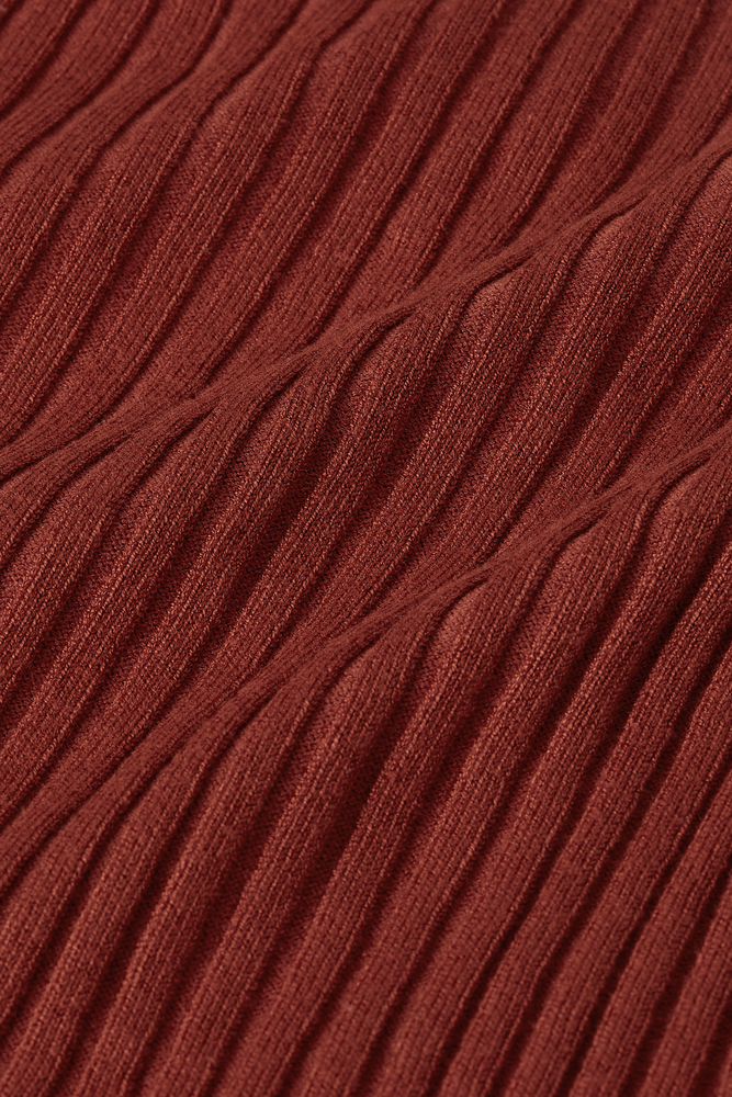 King Louie King Louie - button v spencer match knit - spicy brown King Louie King Louie - button v spencer match knit - spicy brown