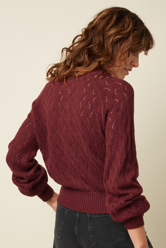 King Louie King Louie - cardi raglan farfalle - henna red King Louie King Louie - cardi raglan farfalle - henna red