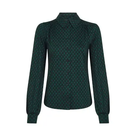 King Louie King Louie - carina blouse chelsea - black King Louie King Louie - carina blouse chelsea - black