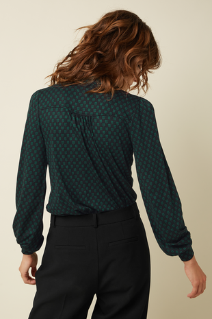 King Louie King Louie - carina blouse chelsea - black King Louie King Louie - carina blouse chelsea - black