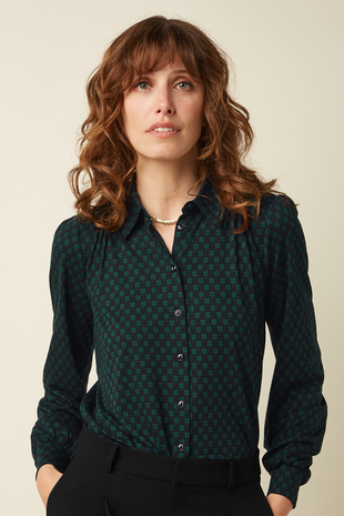 King Louie King Louie - carina blouse chelsea - black King Louie King Louie - carina blouse chelsea - black