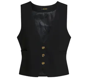 King Louie King Louie - cissy gilet marple - black King Louie King Louie - cissy gilet marple - black