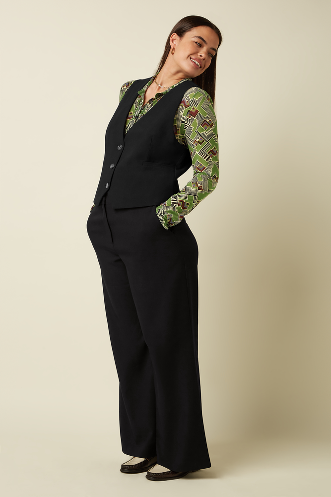 King Louie King Louie - cissy gilet marple - black King Louie King Louie - cissy gilet marple - black