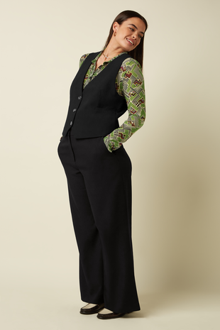 King Louie King Louie - cissy gilet marple - black King Louie King Louie - cissy gilet marple - black