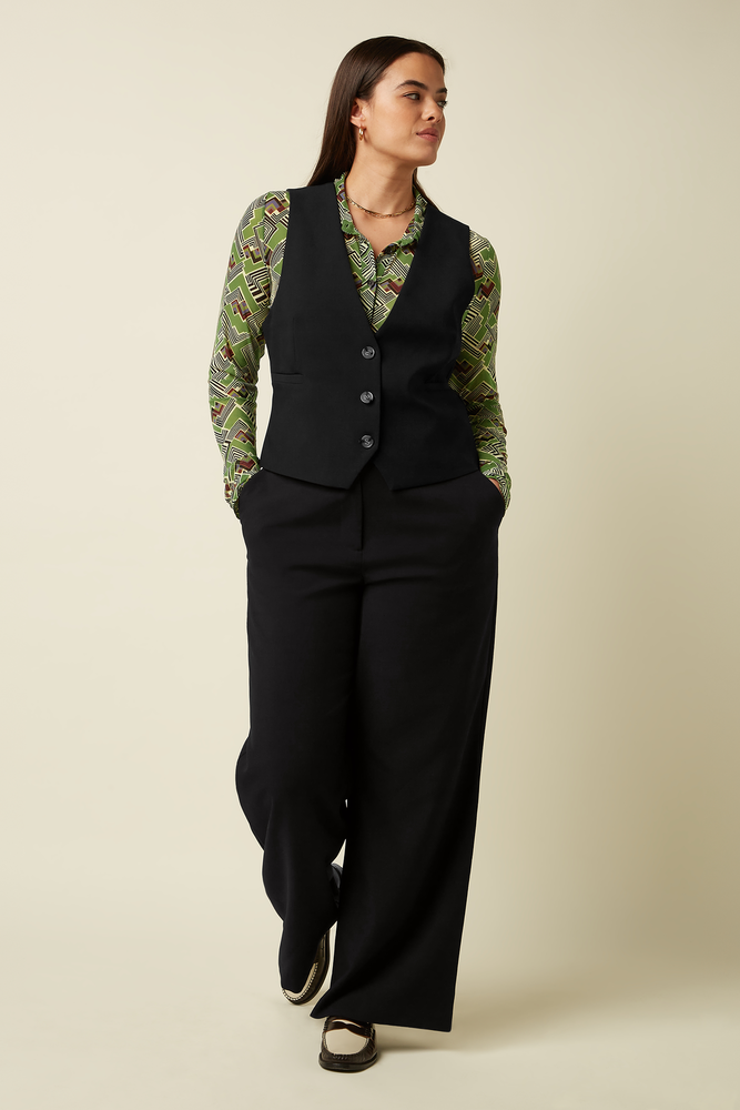 King Louie King Louie - cissy gilet marple - black King Louie King Louie - cissy gilet marple - black