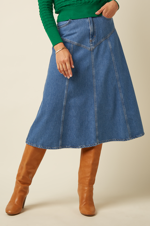 King Louie King Louie - dolly skirt stone denim - blue tint King Louie King Louie - dolly skirt stone denim - blue tint
