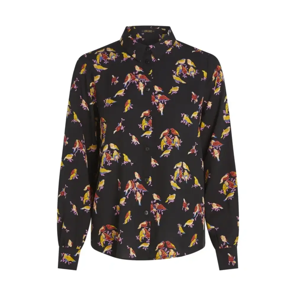 King Louie King Louie - maisie blouse tatum - black King Louie King Louie - maisie blouse tatum - black