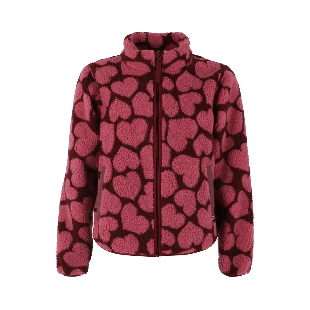 Danefae Danefae - danelabrador fleece zip-up - dark cherry heartthrob Danefae Danefae - danelabrador fleece zip-up - dark cherry heartthrob