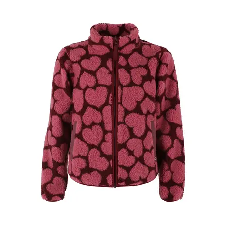 Danefae Danefae - danelabrador fleece zip-up - dark cherry heartthrob Danefae Danefae - danelabrador fleece zip-up - dark cherry heartthrob