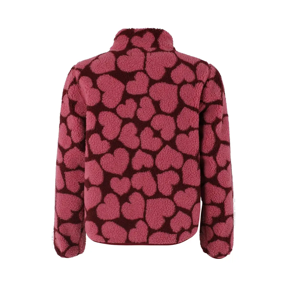Danefae Danefae - danelabrador fleece zip-up - dark cherry heartthrob Danefae Danefae - danelabrador fleece zip-up - dark cherry heartthrob