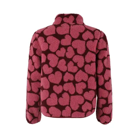 Danefae Danefae - danelabrador fleece zip-up - dark cherry heartthrob Danefae Danefae - danelabrador fleece zip-up - dark cherry heartthrob