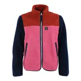 Danefae Danefae - danebirk fleece zip-up - chili/soft cherry/dark navy Danefae Danefae - danebirk fleece zip-up - chili/soft cherry/dark navy