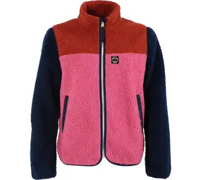 Danefae Danefae - danebirk fleece zip-up - chili/soft cherry/dark navy