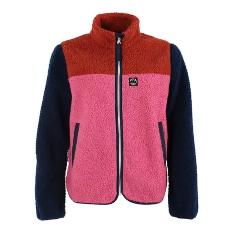 Danefae Danefae - danebirk fleece zip-up - chili/soft cherry/dark navy Danefae Danefae - danebirk fleece zip-up - chili/soft cherry/dark navy