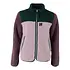 Danefae - danebirk fleece zip-up - canard/cold pink/grey plum Danefae - danebirk fleece zip-up - canard/cold pink/grey plum