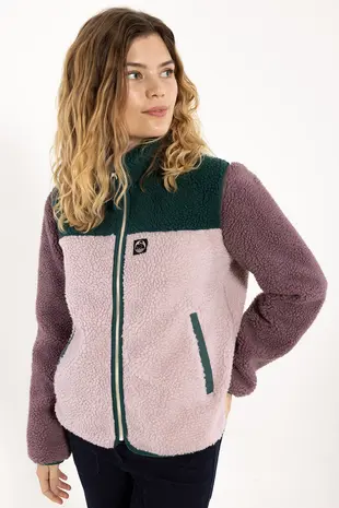 Danefae Danefae - danebirk fleece zip-up - canard/cold pink/grey plum Danefae Danefae - danebirk fleece zip-up - canard/cold pink/grey plum