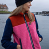Danefae Danefae - danebirk fleece zip-up - chili/soft cherry/dark navy Danefae Danefae - danebirk fleece zip-up - chili/soft cherry/dark navy