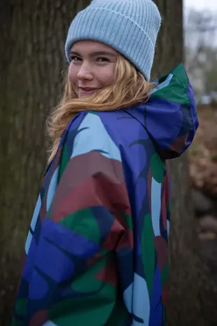 Danefae Danefae - danedream drops rain poncho - blue purple trops Danefae Danefae - danedream drops rain poncho - blue purple trops