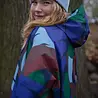 Danefae Danefae - danedream drops rain poncho - blue purple trops Danefae Danefae - danedream drops rain poncho - blue purple trops