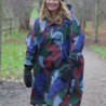 Danefae Danefae - danedream drops rain poncho - blue purple trops Danefae Danefae - danedream drops rain poncho - blue purple trops