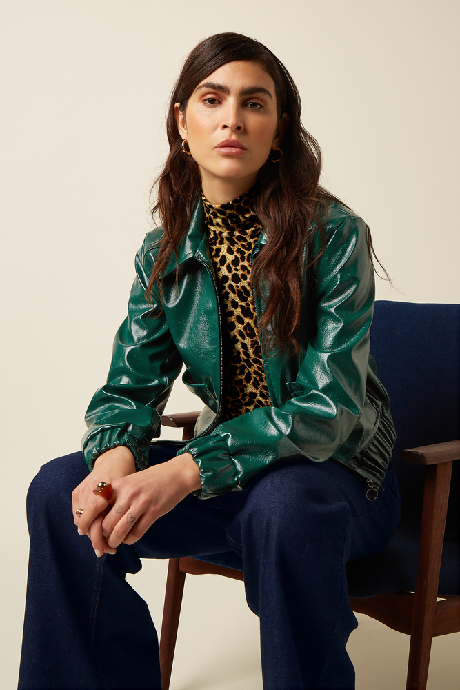 King Louie King Louie - isla jacket glitz - botanical green King Louie King Louie - isla jacket glitz - botanical green