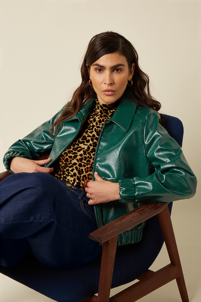 King Louie King Louie - isla jacket glitz - botanical green King Louie King Louie - isla jacket glitz - botanical green