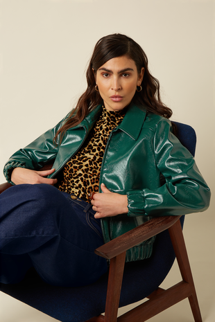 King Louie King Louie - isla jacket glitz - botanical green King Louie King Louie - isla jacket glitz - botanical green