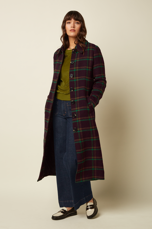 King Louie King Louie - arabella coat vera check - porto red King Louie King Louie - arabella coat vera check - porto red