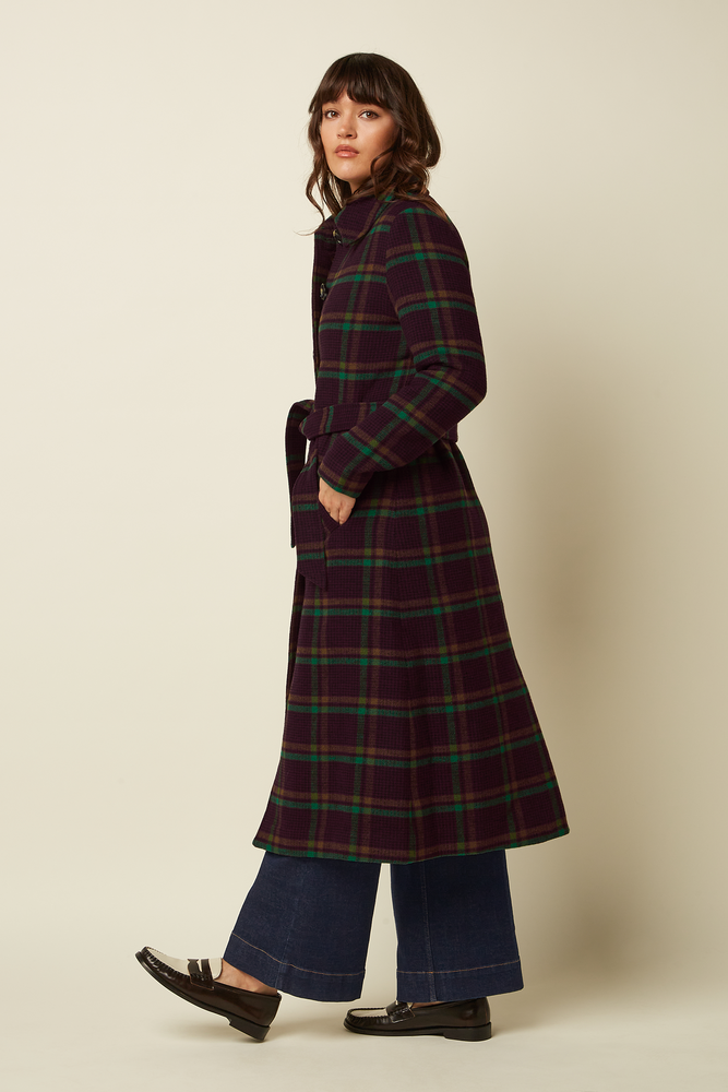 King Louie King Louie - arabella coat vera check - porto red King Louie King Louie - arabella coat vera check - porto red