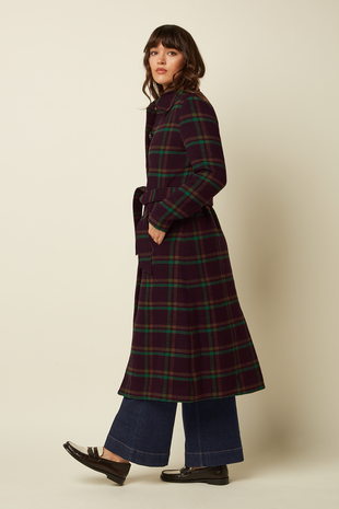 King Louie King Louie - arabella coat vera check - porto red King Louie King Louie - arabella coat vera check - porto red