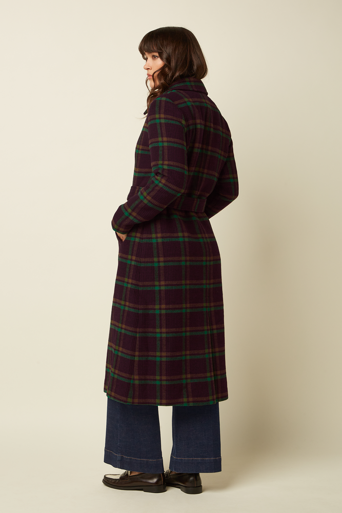 King Louie King Louie - arabella coat vera check - porto red King Louie King Louie - arabella coat vera check - porto red