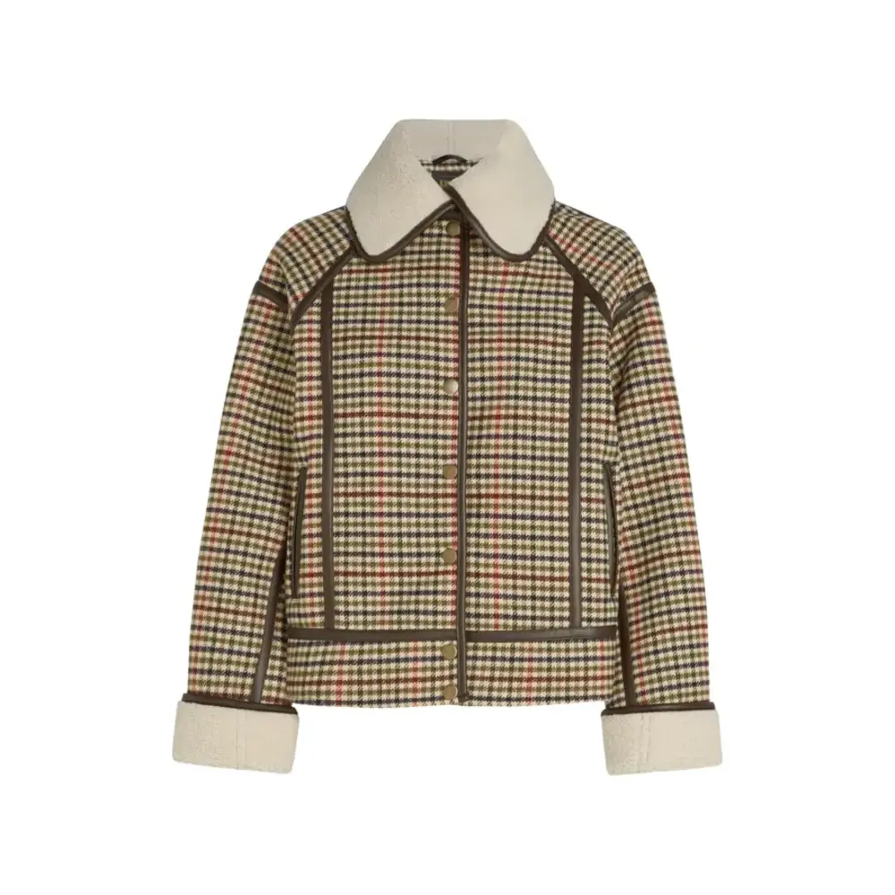 King Louie King Louie - monia coat basso check - marzipan King Louie King Louie - monia coat basso check - marzipan