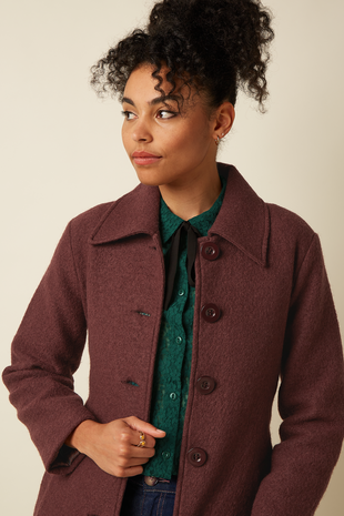 King Louie King Louie - arabella coat kennedy - chocolate
