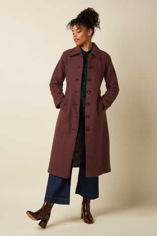 King Louie King Louie - arabella coat kennedy - chocolate
