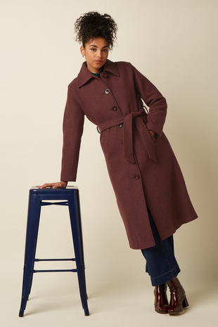King Louie King Louie - arabella coat kennedy - chocolate