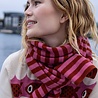 Danefae Danefae - danebundle-up merino wool scarf - chili/berry compote