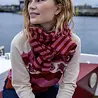 Danefae Danefae - danebundle-up merino wool scarf - chili/berry compote