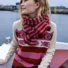 Danefae Danefae - danebundle-up merino wool scarf - chili/berry compote