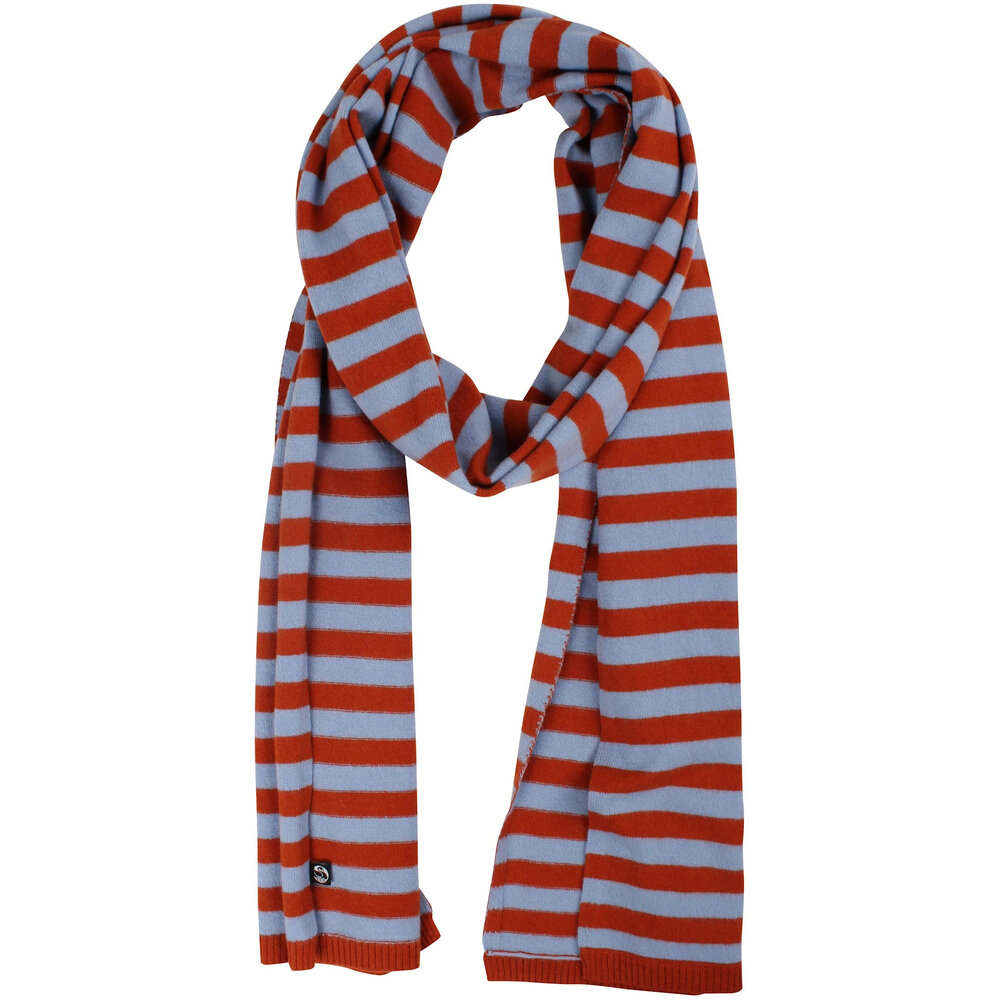 Danefae Danefae - danebundle-up merino wool scarf - porcelaine/chili