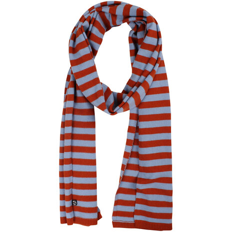 Danefae Danefae - danebundle-up merino wool scarf - porcelaine/chili