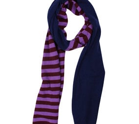 Danefae Danefae - danebundle-up merino wool scarf - dark wine/deep blue/purple
