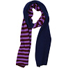 Danefae Danefae - danebundle-up merino wool scarf - dark wine/deep blue/purple