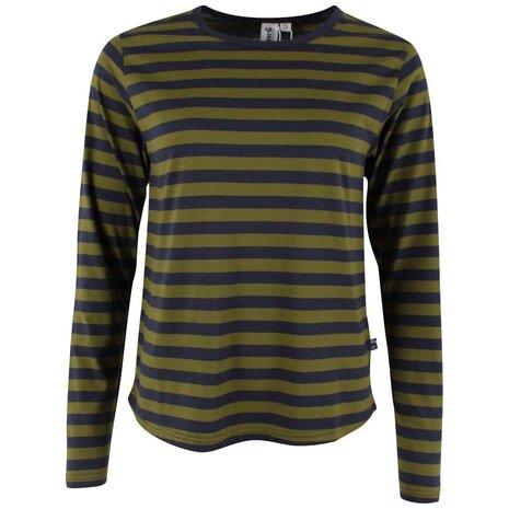 Danefae Danefae - danebasic merry ls tee - dk navy/olive