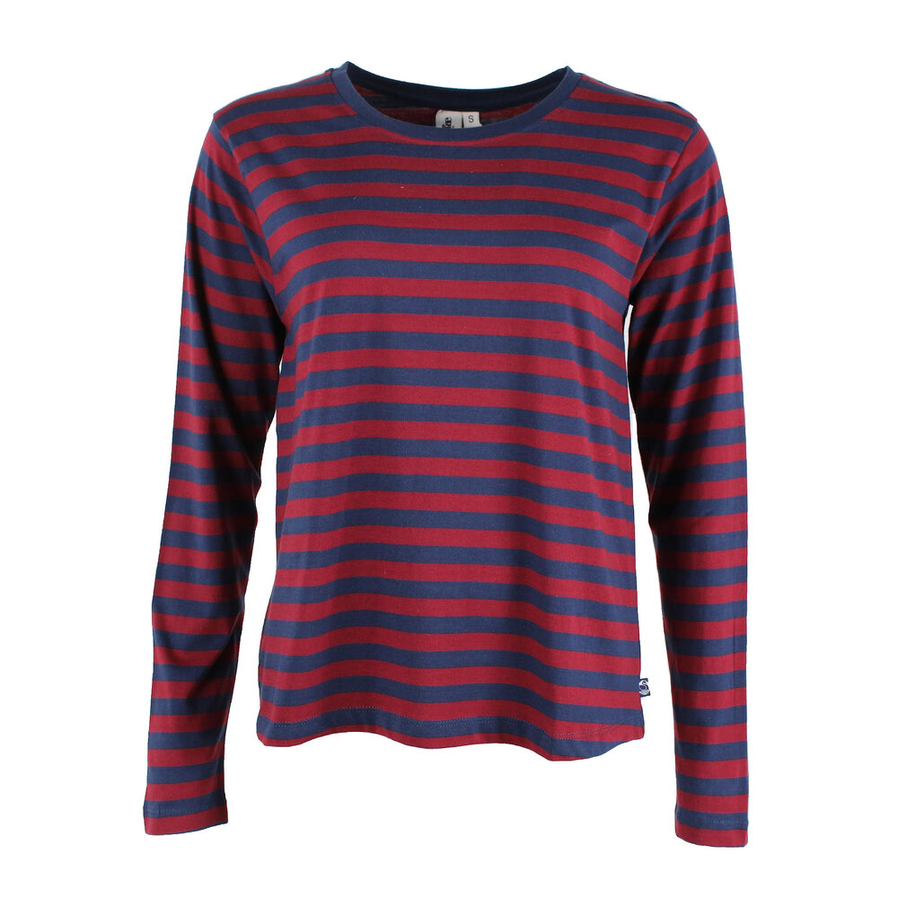 Danefae Danefae - danebasic merry ls tee - dark cherry/dark navy