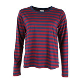 Danefae Danefae - danebasic merry ls tee - dark cherry/dark navy