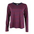 Danefae - danebasic merry ls tee - dark cherry/dark navy